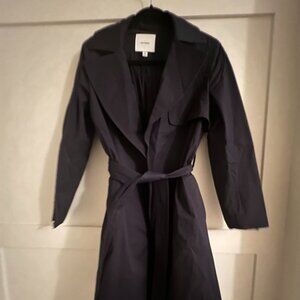 Cuyana Classic Trench Coat in NAVY - New No Tags